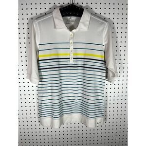 Nike golf tour performance dri fit striped polo shirt size M